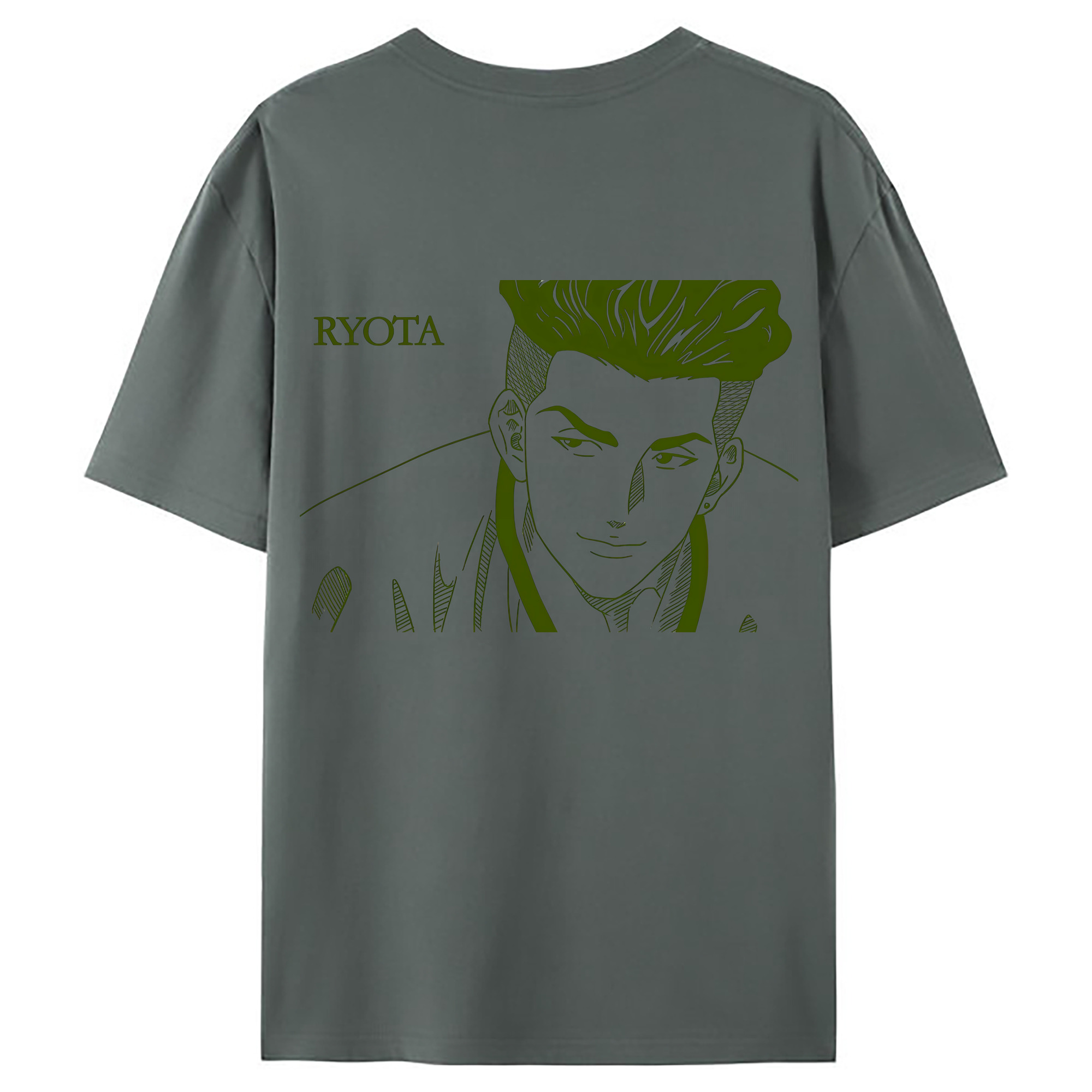 （画像用） SLAM DUNK／スラムダンク 綿100％ メンズ半袖Tシャツ（バックプリント） 通気性